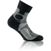 Rohner Basic Trekking Quarter 2er Pack Calze da trekking (35-38, nero/grigio)