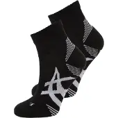 Asics Cushioned Run Quarter Sock Calze da running (35-38, nero)