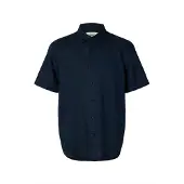 Selected Camicia In Misto Lino Uomini Blu XL