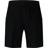 Selected Pantaloncini In Misto Lino Uomini Nero XL