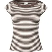Pieces Top Con Maniche Ad Aletta | Marrone | XL