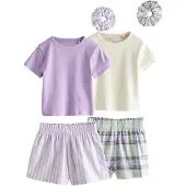 Next Pigiama giallo chiaro / menta / lavanda / bianco