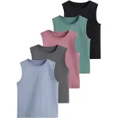 Next Maglietta blu colomba / grigio scuro / smeraldo / rosa antico / nero
