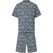 Jack & Jones Camicia 'JJMILO' marino / bianco