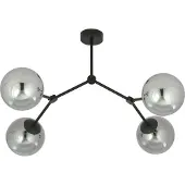 Emibig Lampada da soffitto 4xE14 40W SPACE 4 NERO/GRAFITE 1134/4