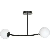 Emibig LAMPADA DA SOFFITTO 2xE14 40W HALLDOR 2 NERA 1024/2