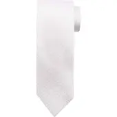Suitable Cravatta Seta White Bianco