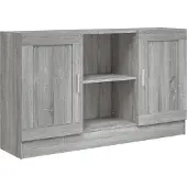 Syfax Credenza Grigio Sonoma 120x30,5x70 cm in Legno Multistrato