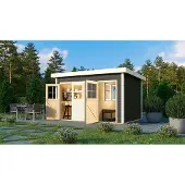 Karibu Casetta da giardino Woodfeeling Tintrup grigio terra; 83140