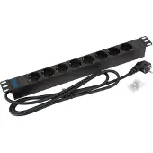 Triton RAB-PD-X02-A1 19" socket strip 8 vie, RAB-PD-X02-A1