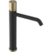 Sapho Miscelatore per lavabo ULTRATAP, nero opaco/oro opaco