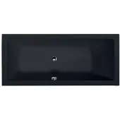 Hak MIMOA vasca rettangolare 170x80x39cm, nero opaco