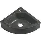 Sapho Lavabo angolare in pietra BLOK 30x30 cm, antracite (2401-30)