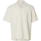 Selected Camicia A Maniche Corte Uomini Giallo XXL
