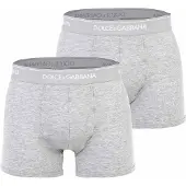 Dolce&Gabbana Set 2 boxer in cotone stretch con logo