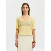 Selected Top A Maglia Donne Giallo M