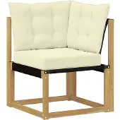 vidaXL Set da salotto da esterno, 10 pezzi, bianco e crema