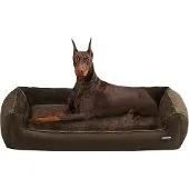 Markenlos Cuccia per cani, marrone, 120x90x30 cm, sfoderabile e lavabile