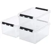 OEM Set di 3 contenitori trasparenti da 32 litri