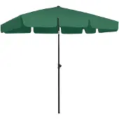 Syfax Ombrellone da Spiaggia Verde 200x125 cm