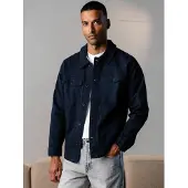 TeeShoppen Camicia ' Twill Overshirt ' navy