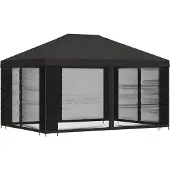 vidaXL Gazebo da giardino con pareti laterali 4 x 3 m antracite