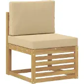 vidaXL Set divani in legno massello di acacia