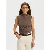Selected Top Donne Marrone XL