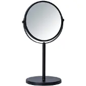 Dripio Specchio da tavolo Assisi, diametro 17 cm, nero, ingrandimento 3x