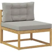 vidaXL Set da salotto da esterno, 7 pezzi, bianco e grigio chiaro