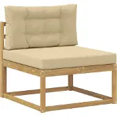 vidaXL Set da salotto da esterno , 9 pezzi, bianco e beige