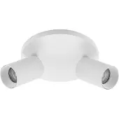 Arcchio Faretto Brinja, bianco, rotondo, Ø 6 cm, a 2 luci, GU10