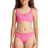 Roxy Kid's Aruba Bralette Set Bikini Bambini (16 Years, fuchsia)