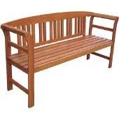 Garden Pleasure Panchina HARLAND, con rosone, 3 posti