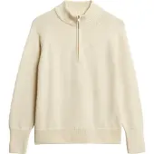 Superdry per donna. W6110625A Jersey mezza zip Classic beige (XL), Casual, Cotone