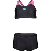 Arena Girl's Bikini Solid L Bikini Bambini (128, nero)