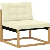 vidaXL Set da salotto da esterno , 7 pezzi, bianco e crema