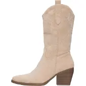 Salinyang Stivale da cowboy crema