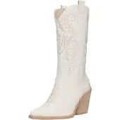 Salinyang Stivale da cowboy bianco