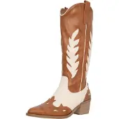 Salinyang Stivale da cowboy camello / beige chiaro