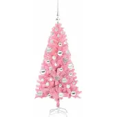 vidaXL Albero di Natale rosa, 120 cm, in PVC