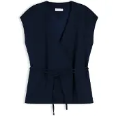 Tommy Hilfiger Gilet da completo 'Blend Wrap Waistcoat' navy
