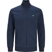Jack & Jones Plus Size Felpa Girocollo Con Zip Semplice