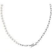 Karl Lagerfeld Elegant Collana with synthetic pearls Pearl KLAYR03