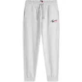 Tommy Hilfiger Pantaloni 'Signature Logo Cuffed' grigio chiaro