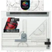 OEM Include: lavagna DIN A4, scrivania, bianca, goniometro, righello