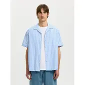 Selected Camicia A Maniche Corte Uomini Blu L