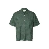 Selected Camicia A Maniche Corte Uomini Verde XXL