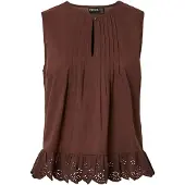 Pieces Top Senza Maniche | Marrone | L
