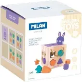 Milan Cubo Coniglio Con Pezzi Da Incastrare Giocattolo Educativo In Legno